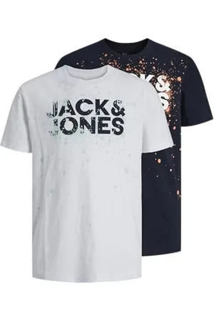 JACK&JONES JUNIOR Jcosplash SMU Tee SS Crew 2pk MP Jnr T-Shirt, , 128 cm Bambini e Ragazzi