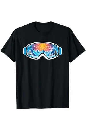 Symbiosis Supply Co. Ski Goggles Art Nature Mountains Minimalist Skiing Maglietta