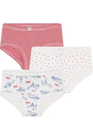 Petit Bateau A0d2x Fionda, , 8 Anni (Pacco da 3) Bambina