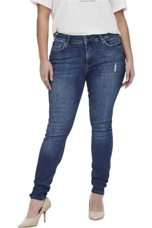 ONLY Carwilly Reg Skinny Jeans DNM Tai Noos Fit, , 50W x 32L Donna