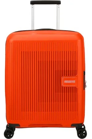 American Tourister Aerostep - Spinner S, Bagaglio a Mano Espandibile, 55 cm, 36/40 L, (Bright Orange)