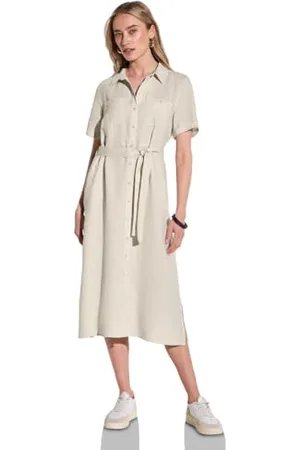 Street one A144338 Abito a Maniche Corte con Bottoni, , 46 Donna