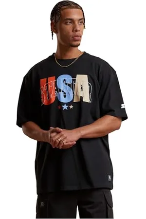 STARTER BLACK LABEL St431-starter USA Oversized Tee T-Shirt, , S Uomo