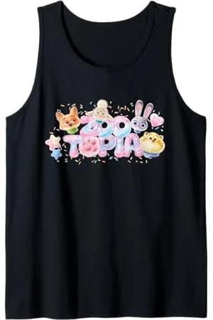 Disney Zootopia Cute Cotton Candy Friends Logo Canotta