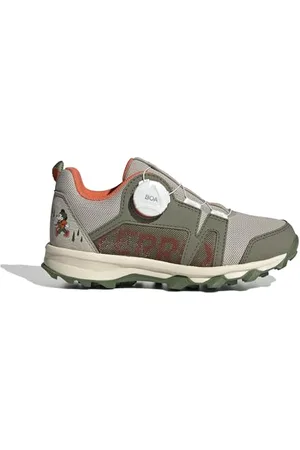 adidas Terrex Disney Agravic Boa Trail Running Shoe, Scarpe, Wonder Beige/Olive Strata/Impact Orange, 30.5 EU