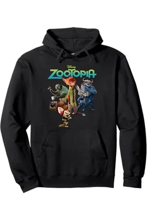 Disney Zootopia Character Group and Logo Felpa con Cappuccio