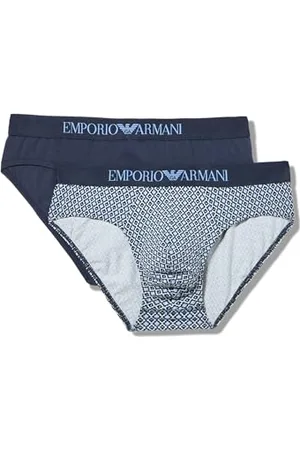 Emporio Armani Classic Pattern Mix 2-Pack Brief Briefs, , XL Men
