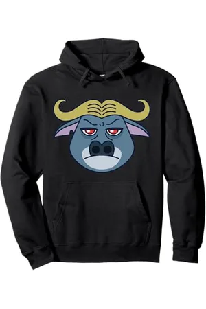 Disney Zootopia Chief Bogo Cute Kawaii Big Face Costume Felpa con Cappuccio