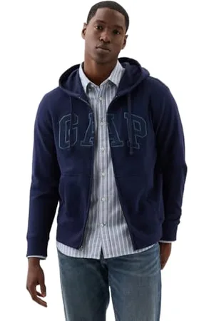 GAP Logo Hoodie Hooded Full Zip Sweatshirt Maglia di Tuta, , Small Uomo