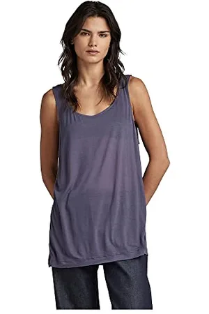 G-Star Donna Essential Tank Top Loose, (dk grape D23208-9908-800), XS