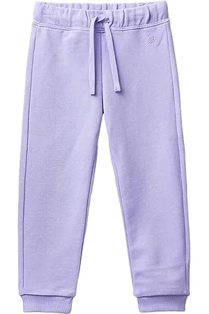 Benetton Pantalone 3j70gf01n, Pantaloni Bambine e ragazze, Pervinca 34V, 82