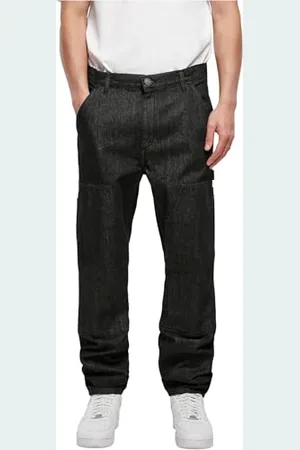 Urban classics Jeans a Doppio Ginocchio, , W38 Uomo
