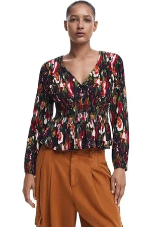 Desigual Woman Woven Blouse Long Sleeve, , M Donna