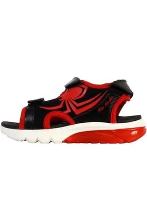 Geox J Sandal CIBERDRON B, Black/Red, 29 EU