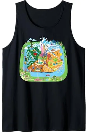 Disney Zootopia Cute Toony City Map Canotta