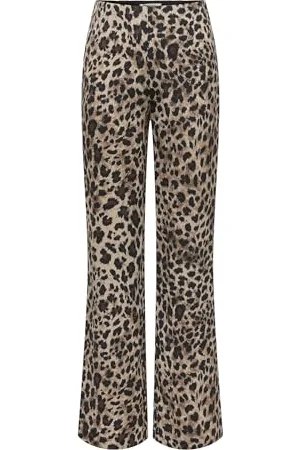 ONLY Onlthalia Life HW Wide Pant Pnt, Pumice Stone, (M) W x 32L Donna