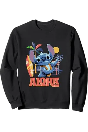Disney Lilo & Stitch Aloha Hula Dance Distressed Felpa
