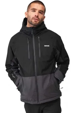 Regatta Mens Highton Stretch III Waterproof Jacket Giacca Impermeabile, Black, M Uomo