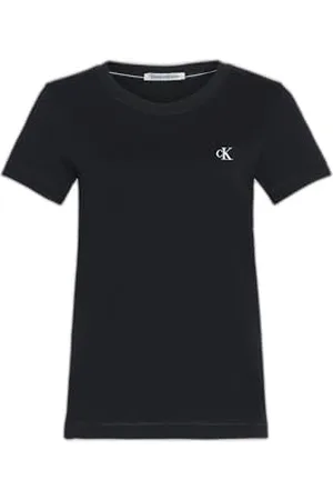 Calvin Klein Jeans CK EMBROIDERY SLIM TEE J20J212883, Donna, (Ck Black), M