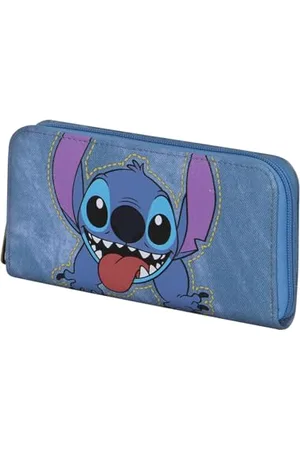 Disney Lilo e Stitch Updown-Portafoglio Essenziale, Blu, 19 x 10 cm