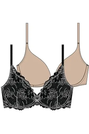 Dorina Angie-2pp-plunge Reggiseno Push up, , 4A Donna