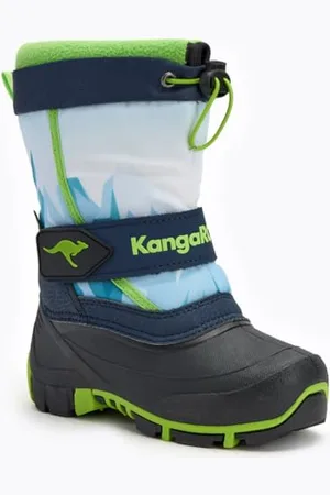 KangaROOS Kanga-Bean IV, Stivali da Neve, Dk Navy/Lime, 30 EU