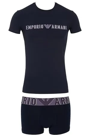 Emporio Armani T-Shirt + Trunk Set, , S Uomo