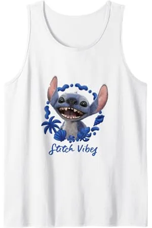 Disney Lilo & Stitch Stitch Vibes Cute Face Portrait Canotta