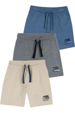 chicco Pantaloncini Bambino, Set di 3 Bermuda Comodi e Pratici, in Morbido Tessuto, con Vita Elasticizzata, Ideali per la Primavera e L