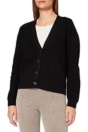 QS by s.Oliver 120.11.899.17.150.2102751 Maglione Cardigan, Nero, 40 Donna