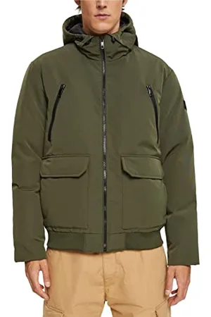 ESPRIT 092ee2g317 Giacca, 356/Dark Kaki 2, L Uomo