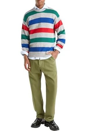 Benetton Maglia G/C M/L 18AYK107Y Maglione, , M Uomo