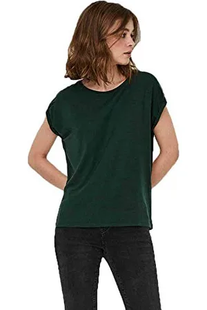 VERO MODA Vmava Plain SS Top Ga Noos Maglietta, (Pine Grove), XS Donna