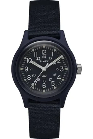 Timex Orologio Analogico al Quarzo da Donna con Cinturino in Tessuto TW2T33800