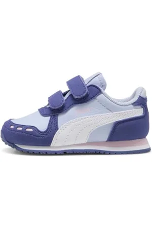 PUMA Cabana Racer SL 20 V Inf, Scarpe da Ginnastica Unisex-Bimbi 0-24, Cool Weather Bianco Blu Cristallo Rosa Malva, 20 EU