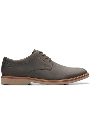 Clarks Atticus LT Lace, Oxford Uomo, Nabuk Grigio Scuro, 46 EU