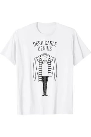 Minions Despicable Genius Gru Line Art Maglietta