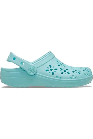 Crocs Classic Floral Cut out Clog K, Zoccoli Unisex - Bambini e Ragazzi, , 33/34 EU