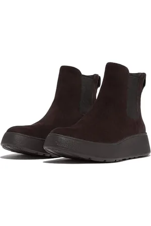 FitFlop Stivali Chelsea Flatform in Camoscio F-Mode, Donna, , 36 EU