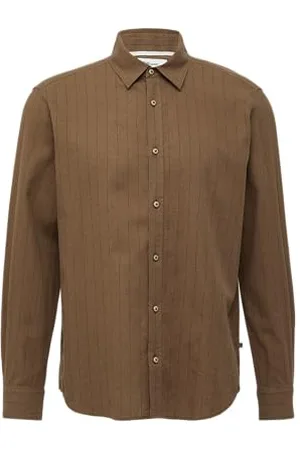 QS by s.Oliver 2163061 Camicia a Maniche Lunghe, , M Uomo