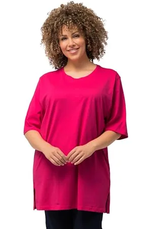Ulla Popken Maglietta Basic, Girocollo Polo Donna, , 72-74