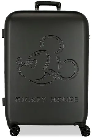 Disney Mickey Good Trip Valigia media nera 49 x 70 x 27 cm Rigido 3,86 kg Chiusura TSA ABS 3,86 kg 92,61 L estensibile, , Taglia unica, Valigia media