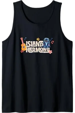 Disney Lilo & Stitch Island Harmony Distressed Logo Canotta