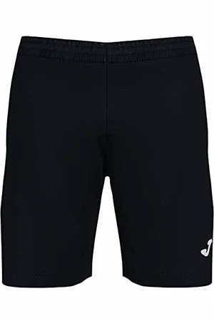 Joma Open III Bermuda Shorts, Nero-Verde Fluor, 4XS Men