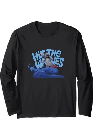 Disney Lilo & Stitch Hit The Waves Surfing Stitch Maglia a Manica