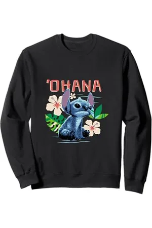 Disney Lilo & Stitch Ohana Sitting Stitch Cute Logo Felpa