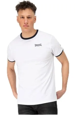 Lonsdale London Trelill T-Shirt, Bianco/Blu Navy, s Male-Adulto