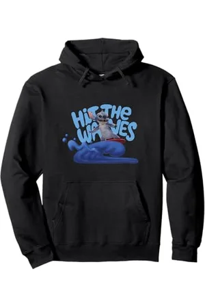 Disney Lilo & Stitch Hit The Waves Surfing Stitch Felpa con Cappuccio