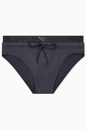 Emporio Armani Costume a Slip, Black, XL Uomo