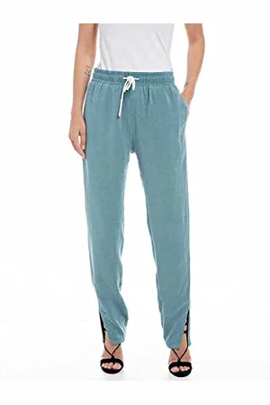 Replay W8017b Pantaloni Casual, Carta da Zucchero 608, XL Donna